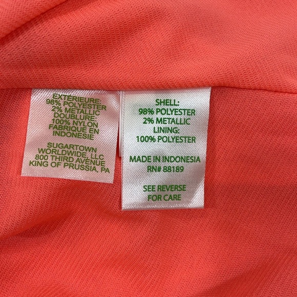 Lilly Pulitzer Dress Size XS Coral Geometric Print EUC Worn Once - Picture 9 of 10